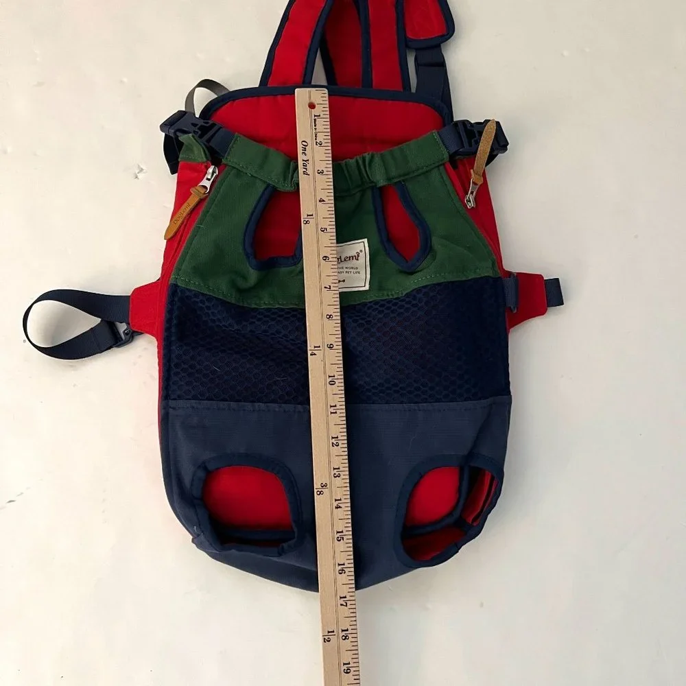 Doglemi Dog Carrier Backpack Front Facing Airline Approved. Multicolored